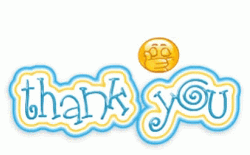 Smiley Flying Kiss Thank You Clipart GIF