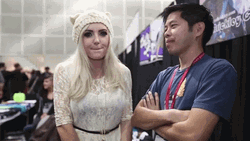 Smiley Girl Weird Face GIF