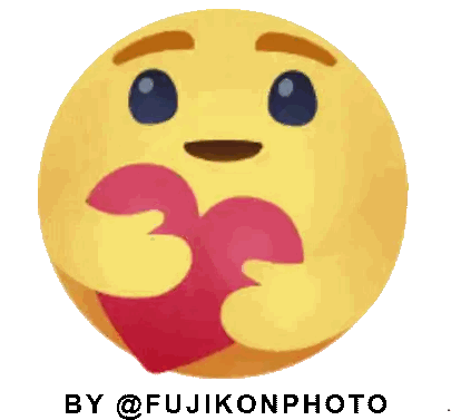 Smiley Holding Red Heart With By @Fujikonphoto Sticker