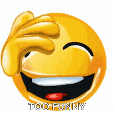 Smiley Laughing Too Funny Covering Face GIF