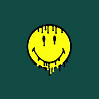 Smiley Melting Drip Face Emoji GIF