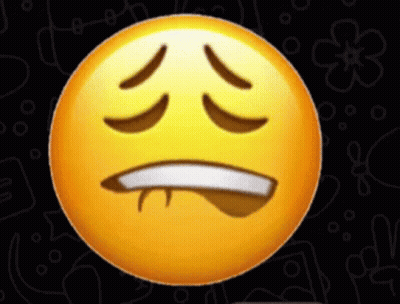 Smiley Sticking Out Tongue On Black GIF