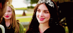 Smiling Adelaide Kane Intense Gaze GIF