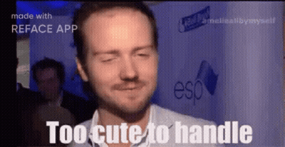 Smiling Bearded Man Too Cute To Handle GIF