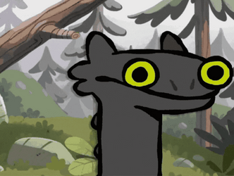 Smiling Big Eyes Toothless Meme GIF