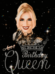 Smiling Blondie Girl Happy Birthday Queen GIF
