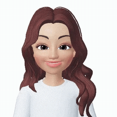 Smiling Cartoon Character Brown Hair Blue Eyes GIF