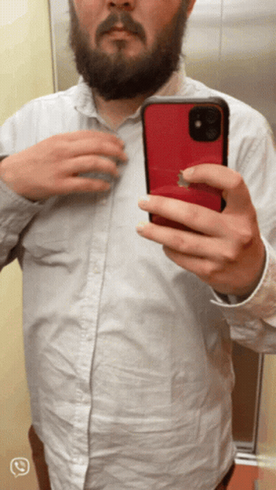 Smiling Cartoon Character Looking At Camera GIF