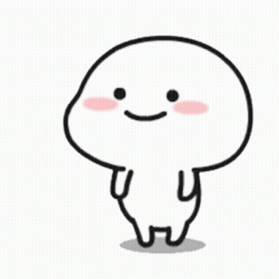 Smiling Cartoon Character Standing Up GIF