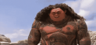 Smiling Cartoon Character With Long Hair And Tattoos GIF