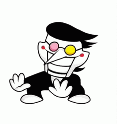 Smiling Cartoon Little Spamton Dancing  GIF