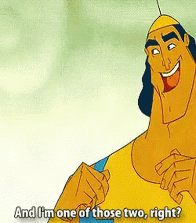 Smiling Cartoon Saying And I'm One Of Those Two Right GIF