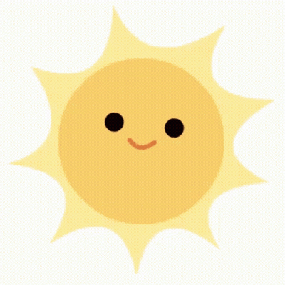 Smiling Cartoon Sun GIF