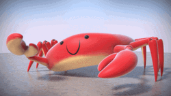 Smiling Crab Rave GIF