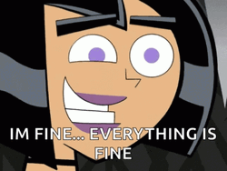 Smiling Danny Phantom Pretending Everything Is Fine GIF