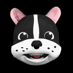 Smiling Dog Crying Sticker GIF