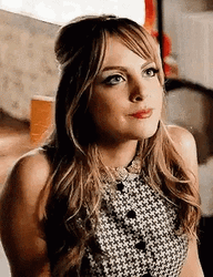 Smiling Elizabeth Gillies No Reaction GIF