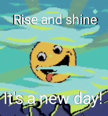 Smiling Face With Rise And Shine GIF
