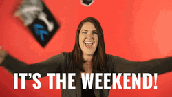 Smiling Girl Its The Weekend GIF