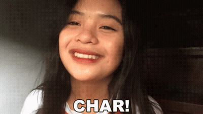 Smiling Girl With Char GIF