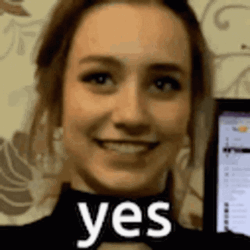 Smiling Girl Yess GIF