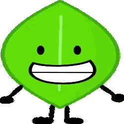 Smiling Green Cartoon Character Pointing Up Sticker