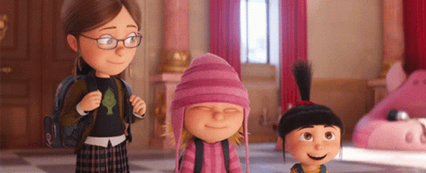 Smiling Kids Agnes Margo Edith Despicable Me GIF