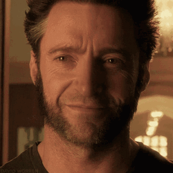 Smiling Logan Wolverine GIF