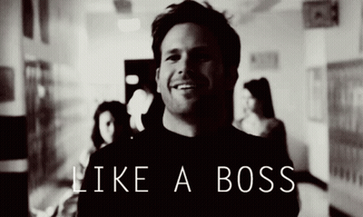 Smiling Man Black And White Like A Boss GIF