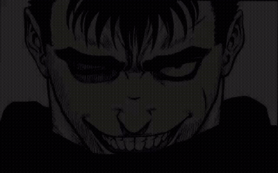 Smiling Man In Black And White GIF