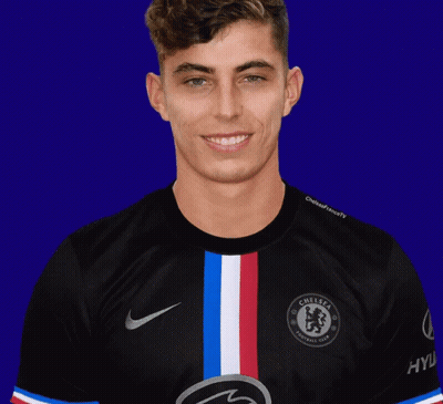 Smiling Man In Black Shirt With Red White Blue Stripe GIF