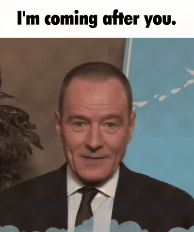 Smiling Man In Suit I'm Coming After You GIF