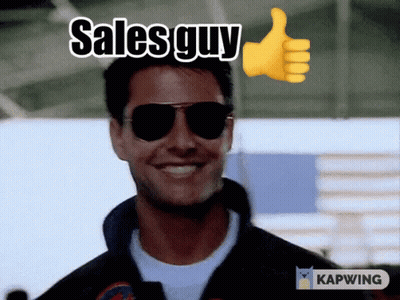Smiling Man In Sunglasses Thumbs Up Sales Guy GIF