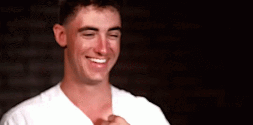 Smiling Man In White Shirt GIF