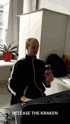 Smiling Man Release The Kraken GIF