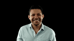 Smiling Man Show Straight Face GIF