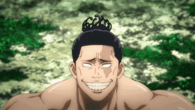 Smiling Man With Bun GIF