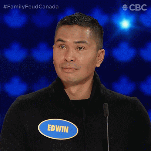 Smiling Man With Edwin Name Tag GIF