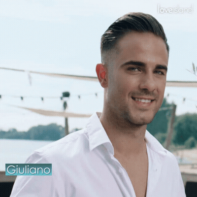 Smiling Man With Giuliano Shirt GIF