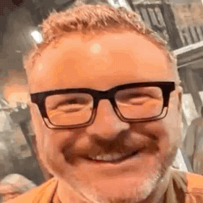 Smiling Man With Glasses And Beard GIF