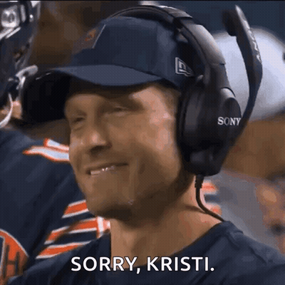 Smiling Man With Headphones And Hat Saying Sorry Kristi GIF