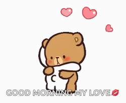 Smiling Milk Hugging Mocha Love Good Morning GIF