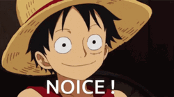 Smiling One Piece Luffy Noice