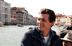Smiling Peter Parker Tom Holland GIF