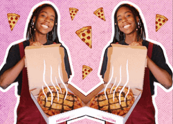 Smiling Pizza Party GIF
