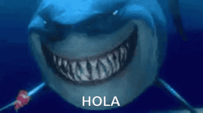 Smiling Shark Saying Hola GIF