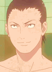 Smiling Shikamaru Nara Naruto Anime GIF