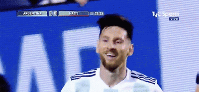 Smiling Soccer Player Argentina Vs Haiti GIF