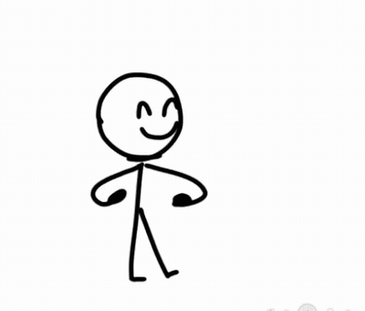 Smiling Stick Figure Drawing GIF