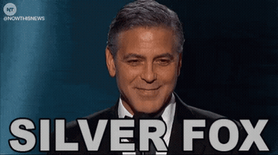 Smiling Suit Man Silver Fox GIF